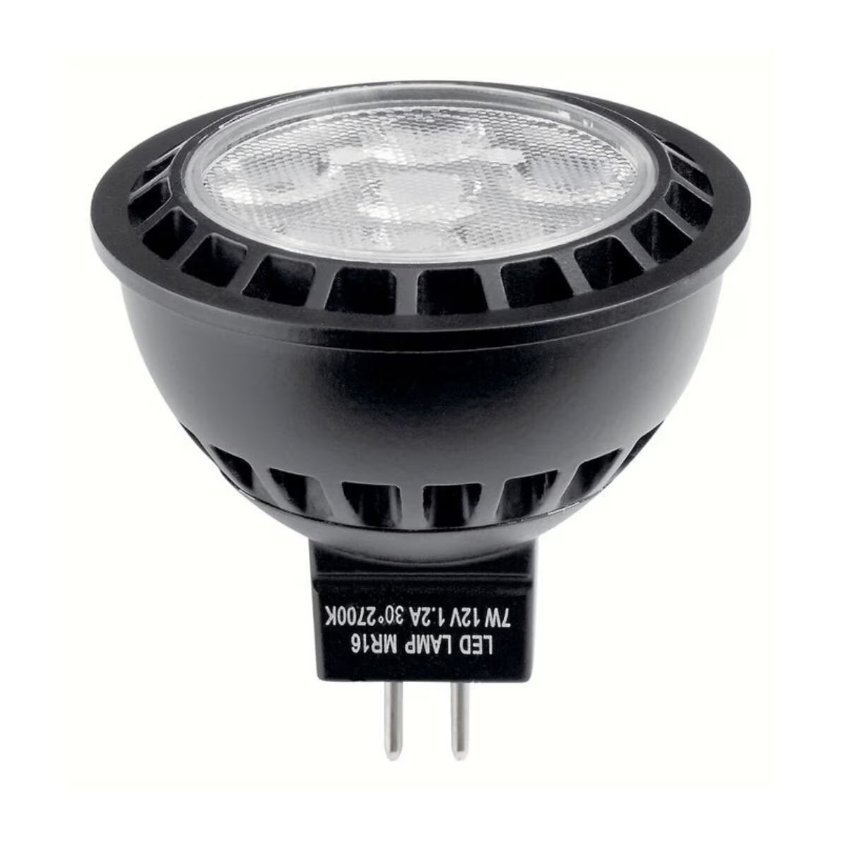 18146 Kichler Professional Series 7W MR16 LED Lamp - 2700K Warm White Light, 40 Degree Beam Angle, 615 Lumens, 12V Bi-Pin Base, 30,000 Hour Life