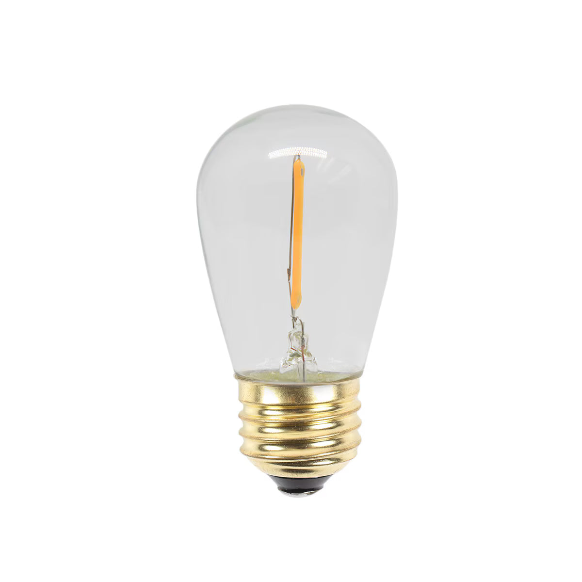 PP-LED-S14-12-WW Prime Patio S14 Classic Series LED Bulb - Warm White 2700K Dimmable, 12V Low Voltage, Clear Glass, 1W Power Rating, 3-1/4 in. Height, Black Jacket