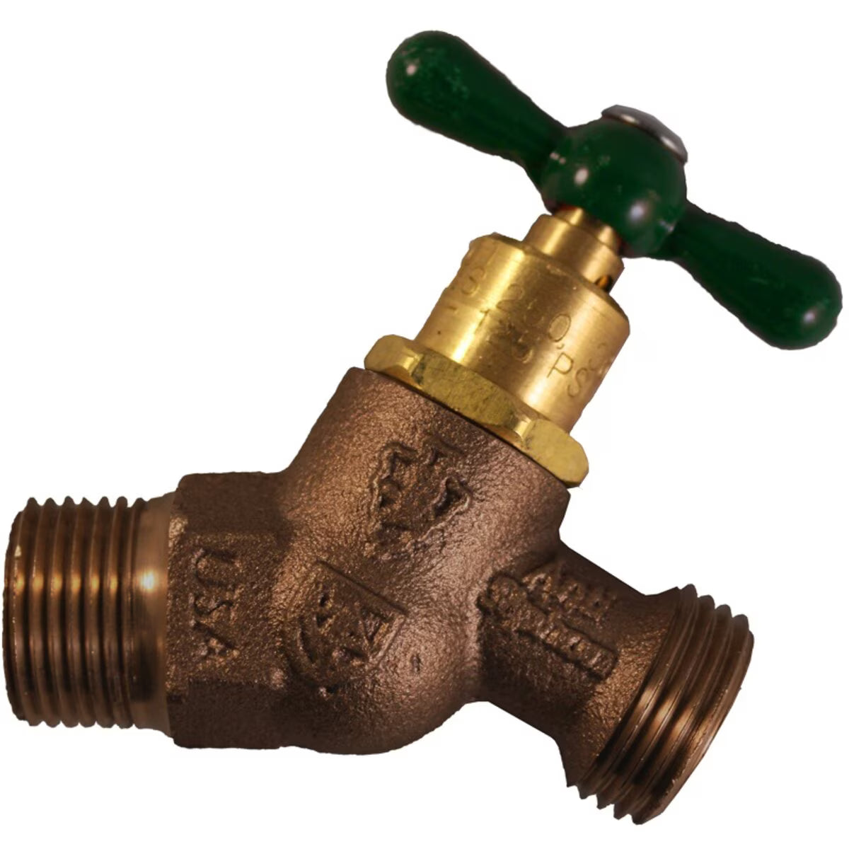 ARROW-BREAKER NO-KINK HOSE BIB 3/4" MIPT LEAD FREE