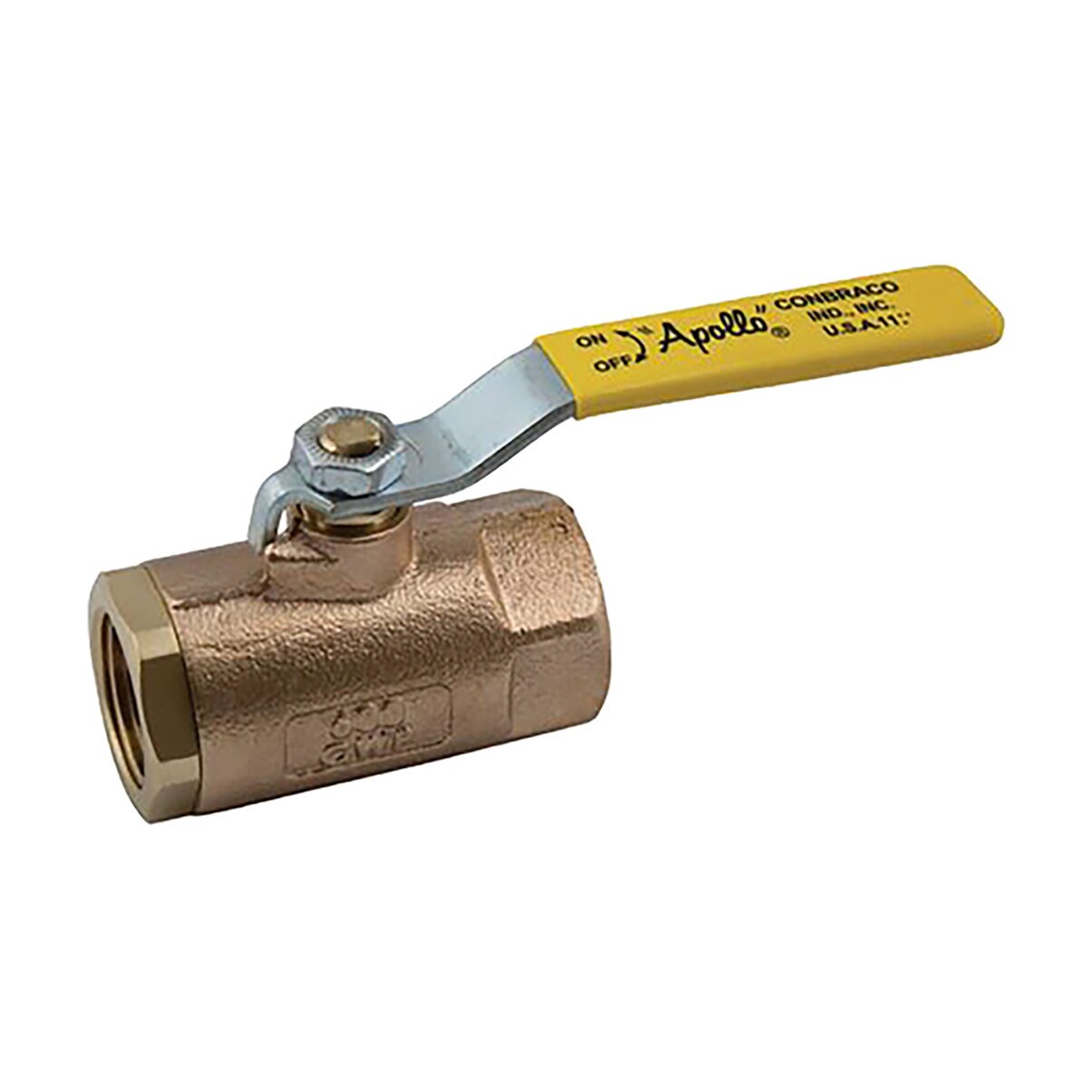 Apollo Steel T Handle 1 in. Bronze Ball Valve
