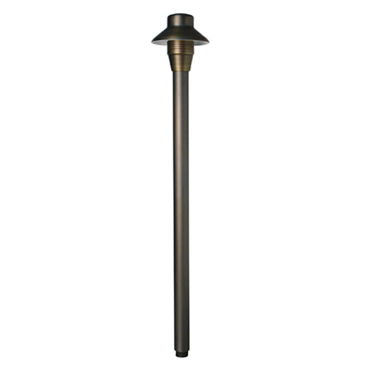 Unique L4-12-L27 4 in.Lancer Path Light Brass Housing Weathered Brass Finish 2W 2700K LED
