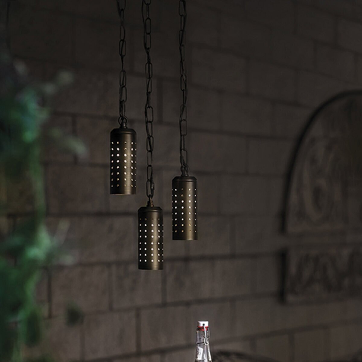 Kichler15501CBR Twinkler Hanging Light Brass Housing Centennial Brass No Lamp