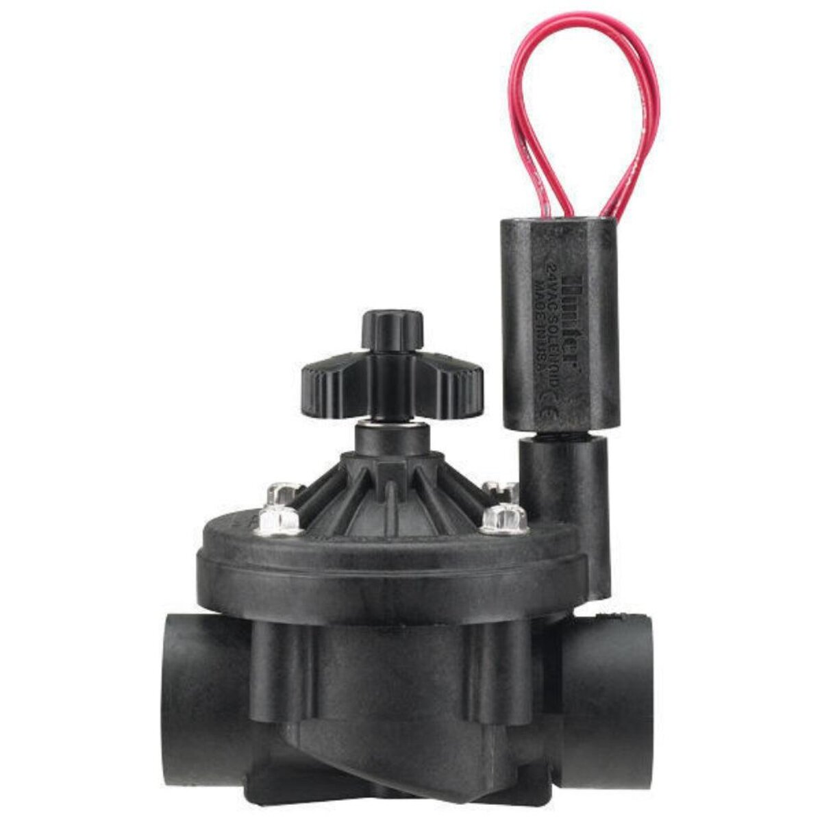 Hunter Globe Valve ICV Glass Filled Nylon 1 in. w/ Flow Control and Filter Sentry FIPT x FIPT