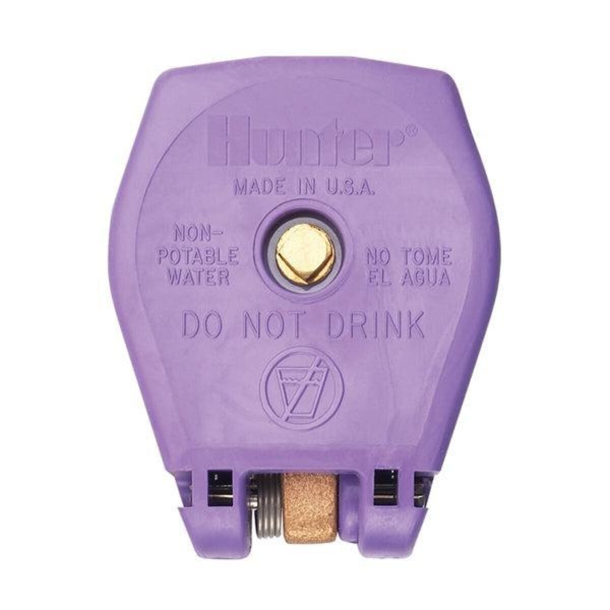 Hunter Quick Coupling Valve 3/4 in. FIPT Inlet 2 pc. Body 2-Slots with Reclaimed Purple Rubber Locking Cover