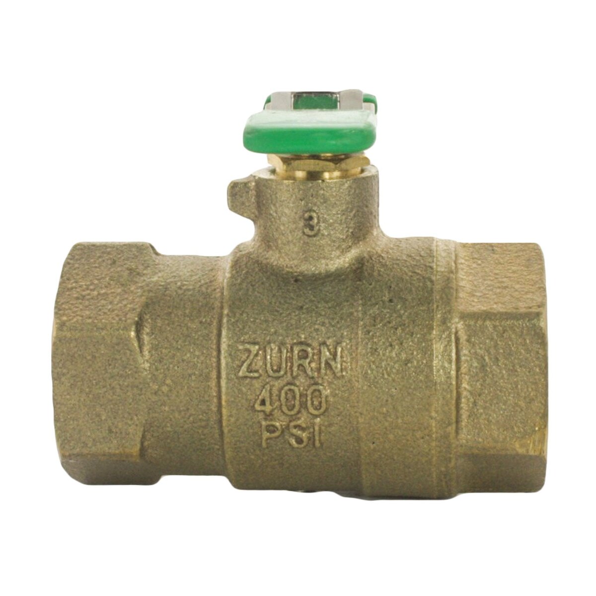 Wilkins 850TUXL Full Port Tapped Union Ball Valve Lead Free Bronze 1 in.
