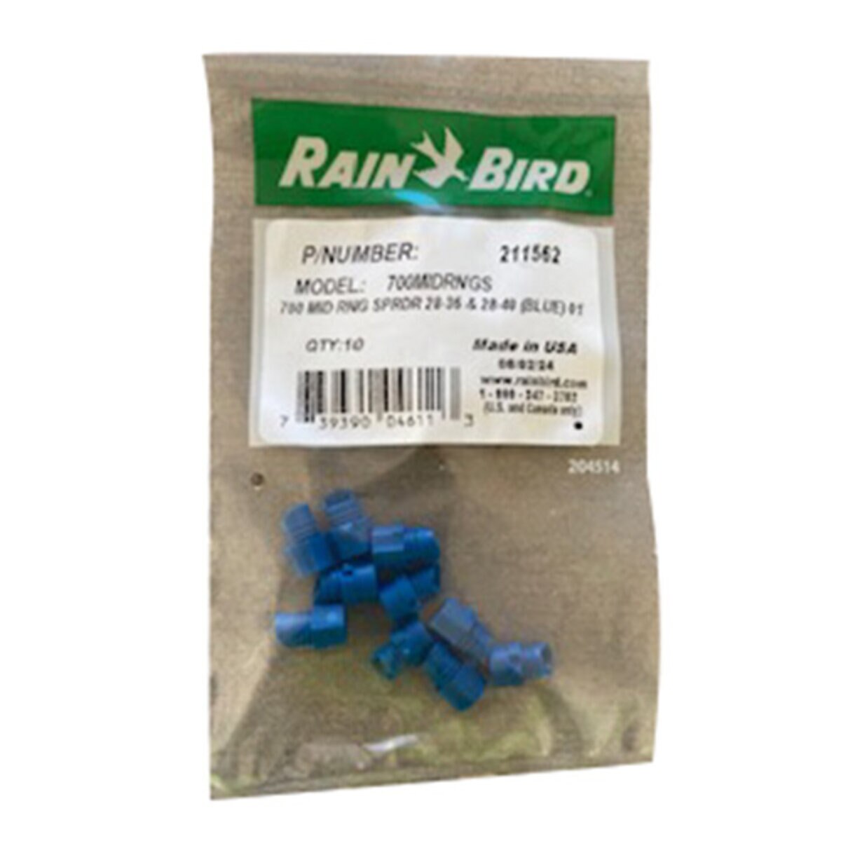 Rain Bird 211562 Blue Mid-Range Spreader Nozzle 28-36 Ft EAGLE 700 Rotor