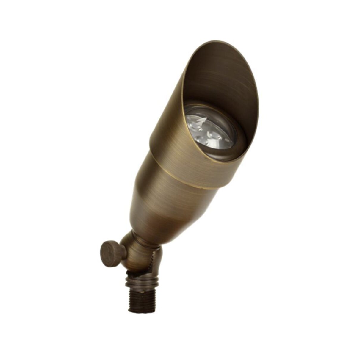 Unique INTR-12-L427 Intrepid Up Light Brass Housing Weathered Brass 4W 2700K 40 Deg. LED