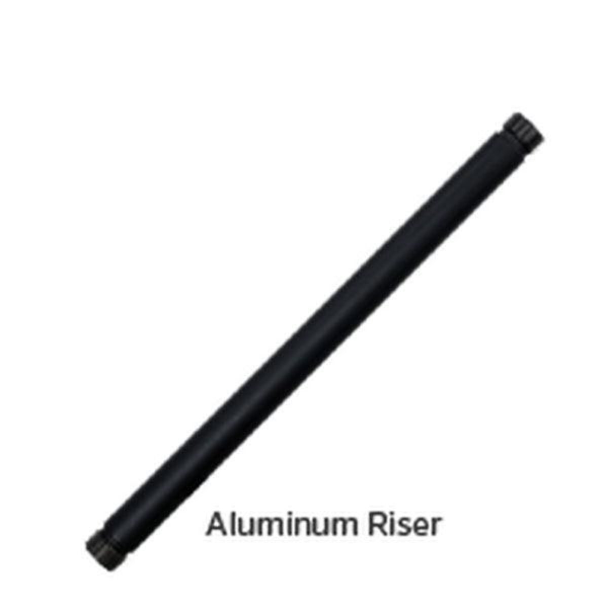 FX 12 in. LED Riser Aluminum Flat Black Finish 2W 2700K LED