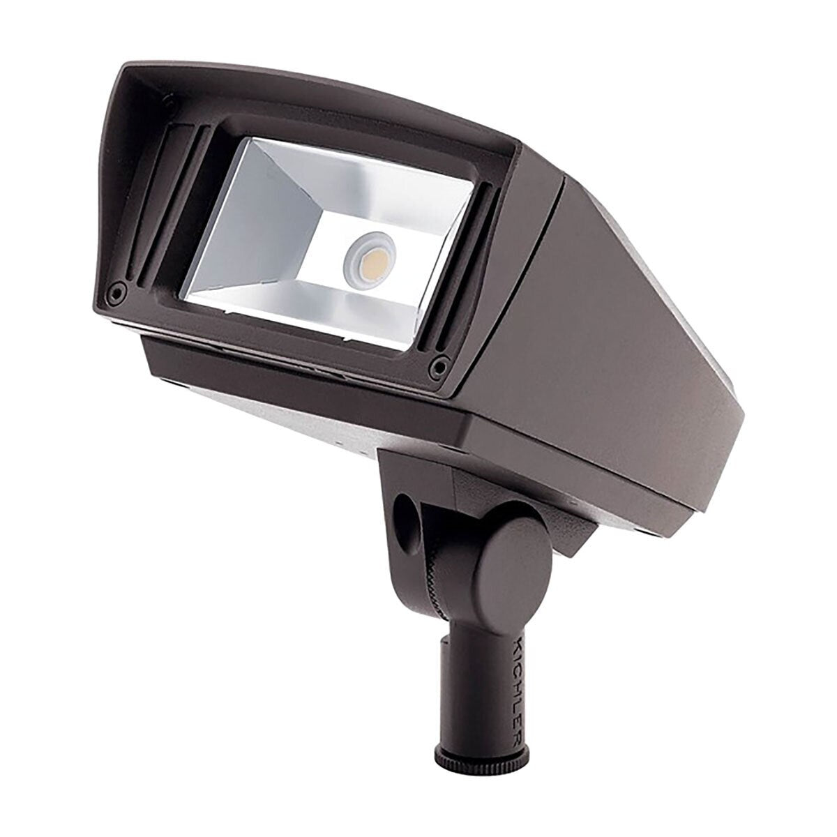 Kichler16221AZT30 C-Series Small Flood Knuckle Path Light Architectural Bronze 6 in. x 5 in. 1,000 Lumens 3000K