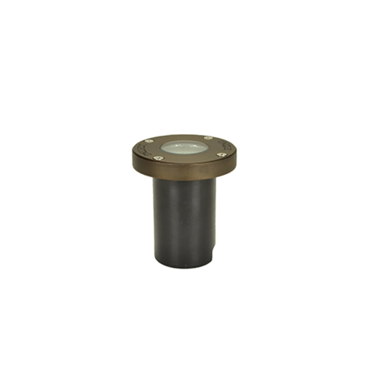 Unique NOVAF-12-L430 Nova Flat In-Ground Light Brass Housing Weathered Brass 4W 3000K LED 25 ft Lead