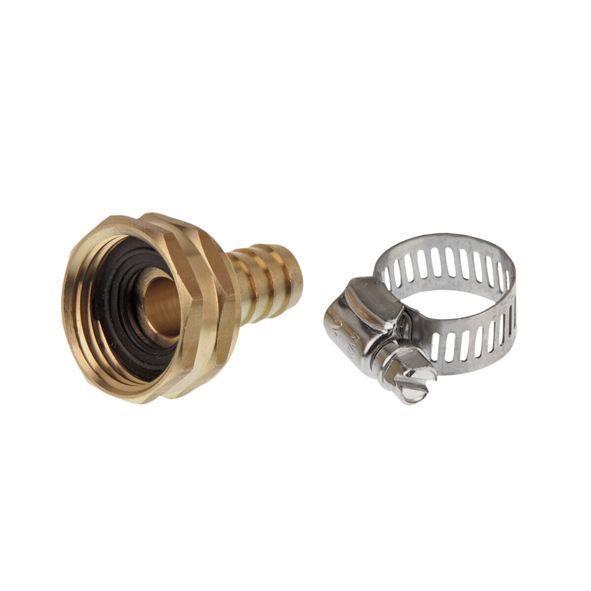 5/8 in. Brass Hose Repair Fitting Female X Barb