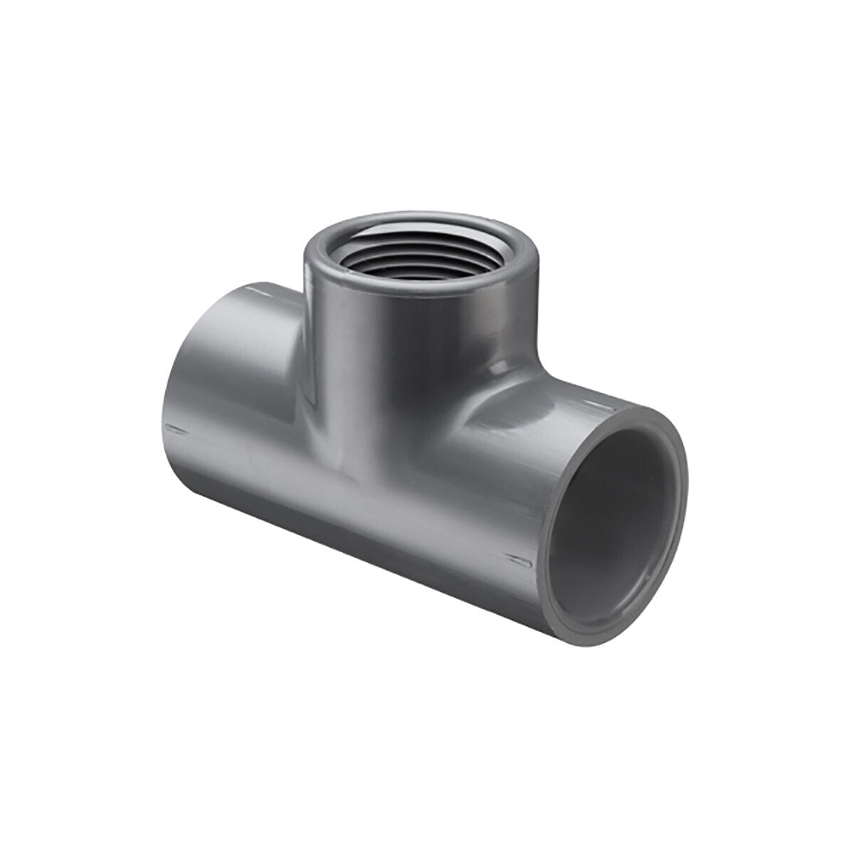 802-015 Molded Tee 802 Series Gray Sch 80 PVC 1-1/2 in. Socket | Spears
