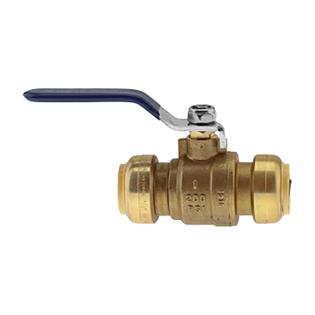 Boshart Pushfit Ball Valve No Lead Brass 1 in.