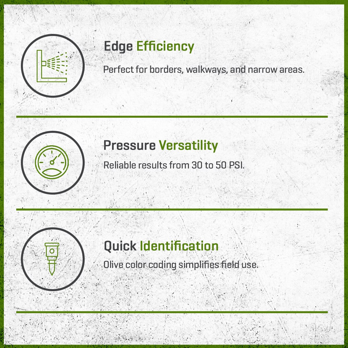 K-Rain Specialty Rotary Nozzle Left End Strip 5 ft. x 15 ft. 90 Degree - 270 Degree