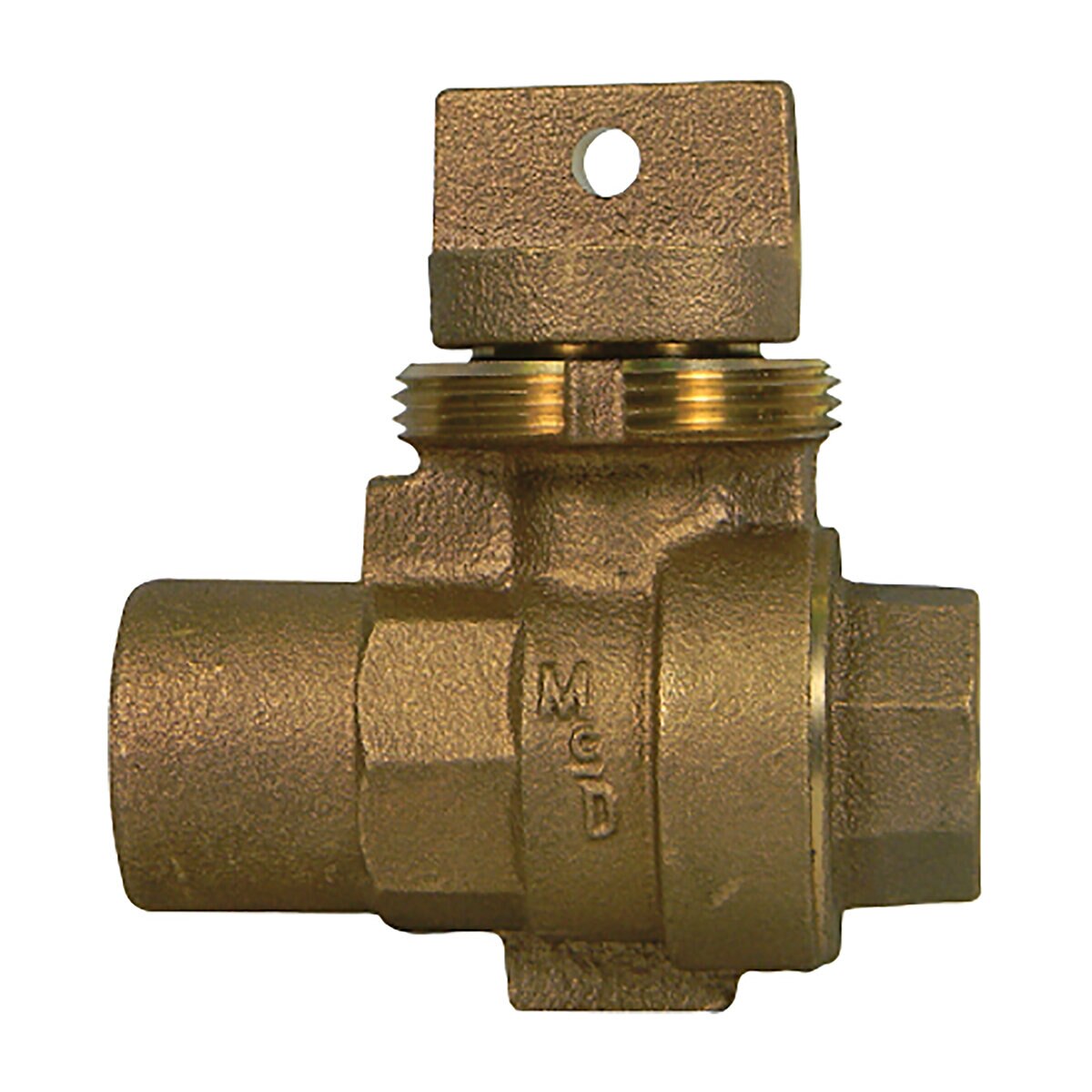 Curb Stop And Waste Top Thread Valve Lead Free 1 in.
