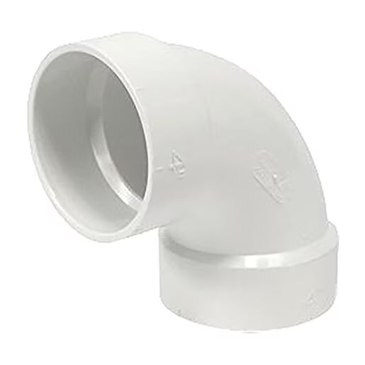 Multi Fittings Corp 90 Degree Elbow White PVC 12 in. Hub x Hub