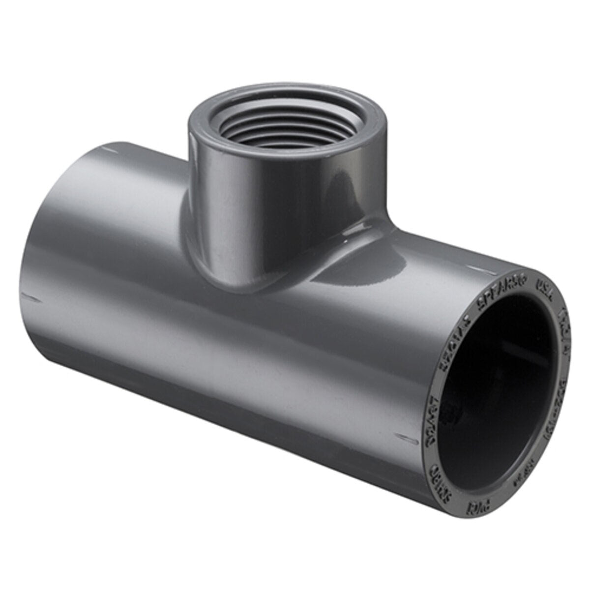 802-211 Sch 80 PVC Reducing Tee 1-1/2 in. x 1 in. Socket X FIPT | Spears
