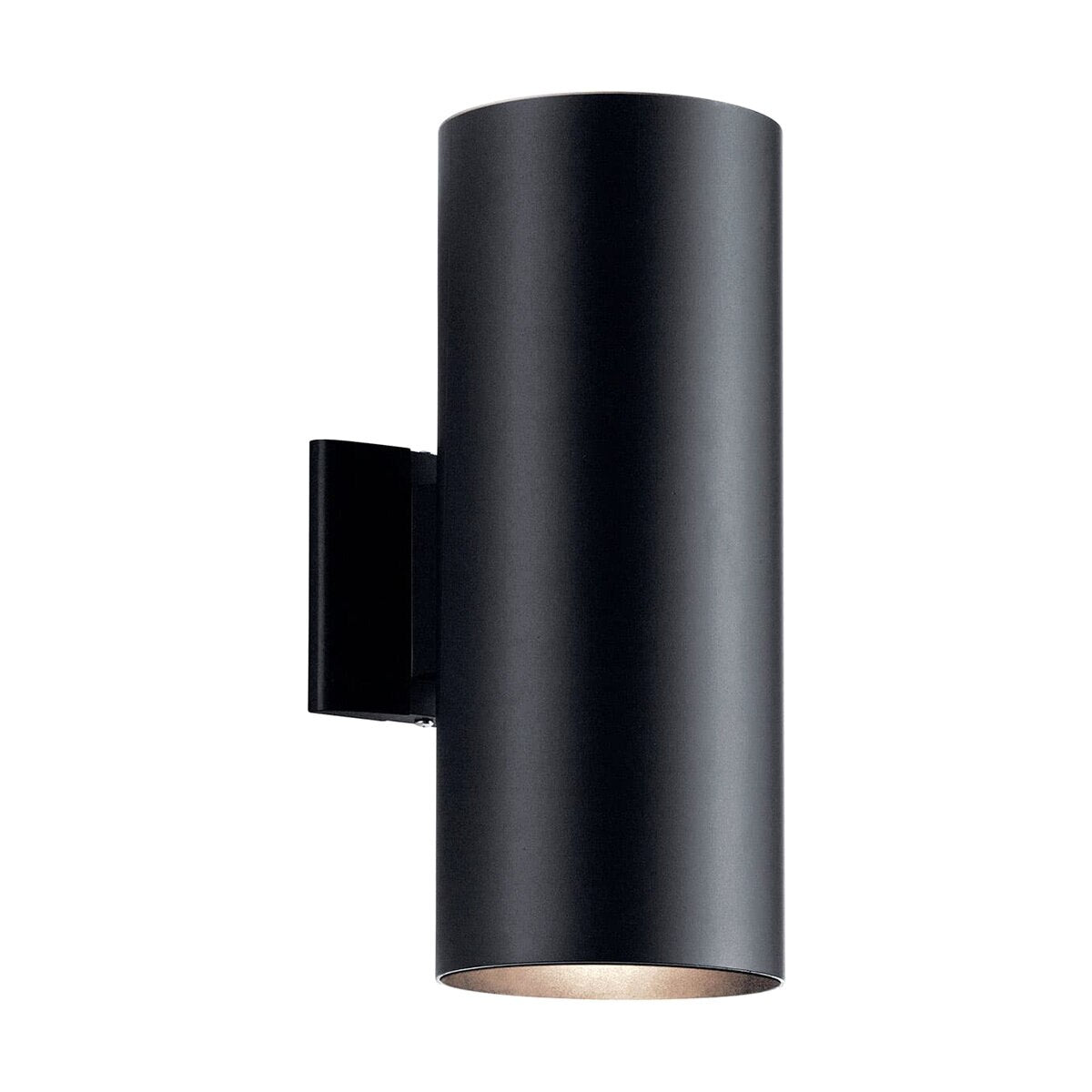 Kichler 9246BK Cylinder 15 in. 2-Light Wall Light in Black Finish