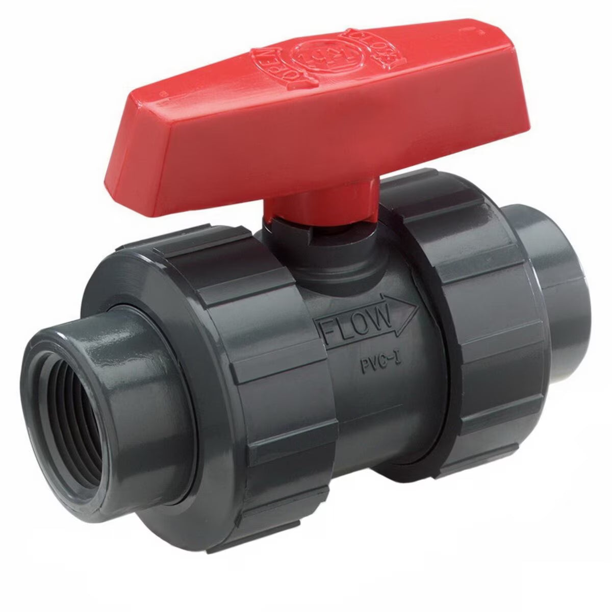 NDS Flo-Control Blocked Tru Union Ball Valve PVC 1 in. Slip & Thread with EPDM O-Ring
