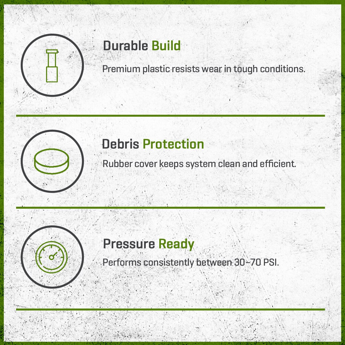 K-Rain RPS Gear Drive Rotor 3/4 in. No Nozzle w/ Check Valve