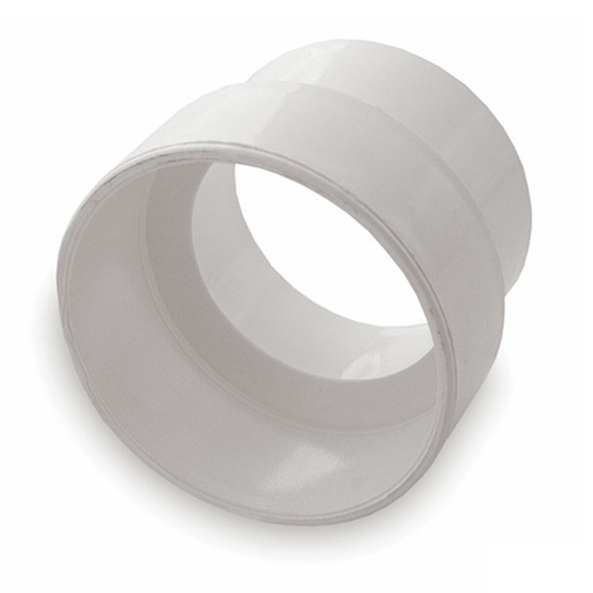 3P12 -NDS PVC DWV to Sewer Adapter DWV HUB x S&D HUB White 3 in. x 4 in.