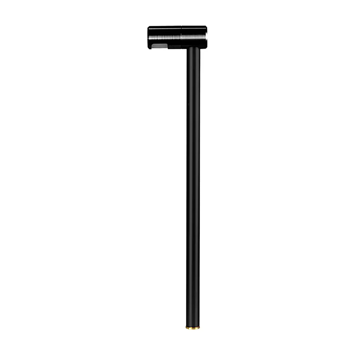 Brilliance-RDWD-BR-BLK-BR-BLK- Redwood 90 Degree Path Light w/ 18 in. Black Brass (Cerakote) Stem & Top & G4 Rectangle Wafer Lamp