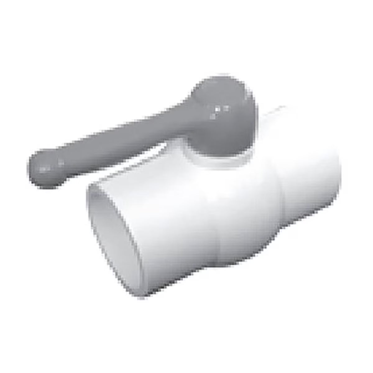 MIP Ball Valve PVC White NSF 1 in. T x T