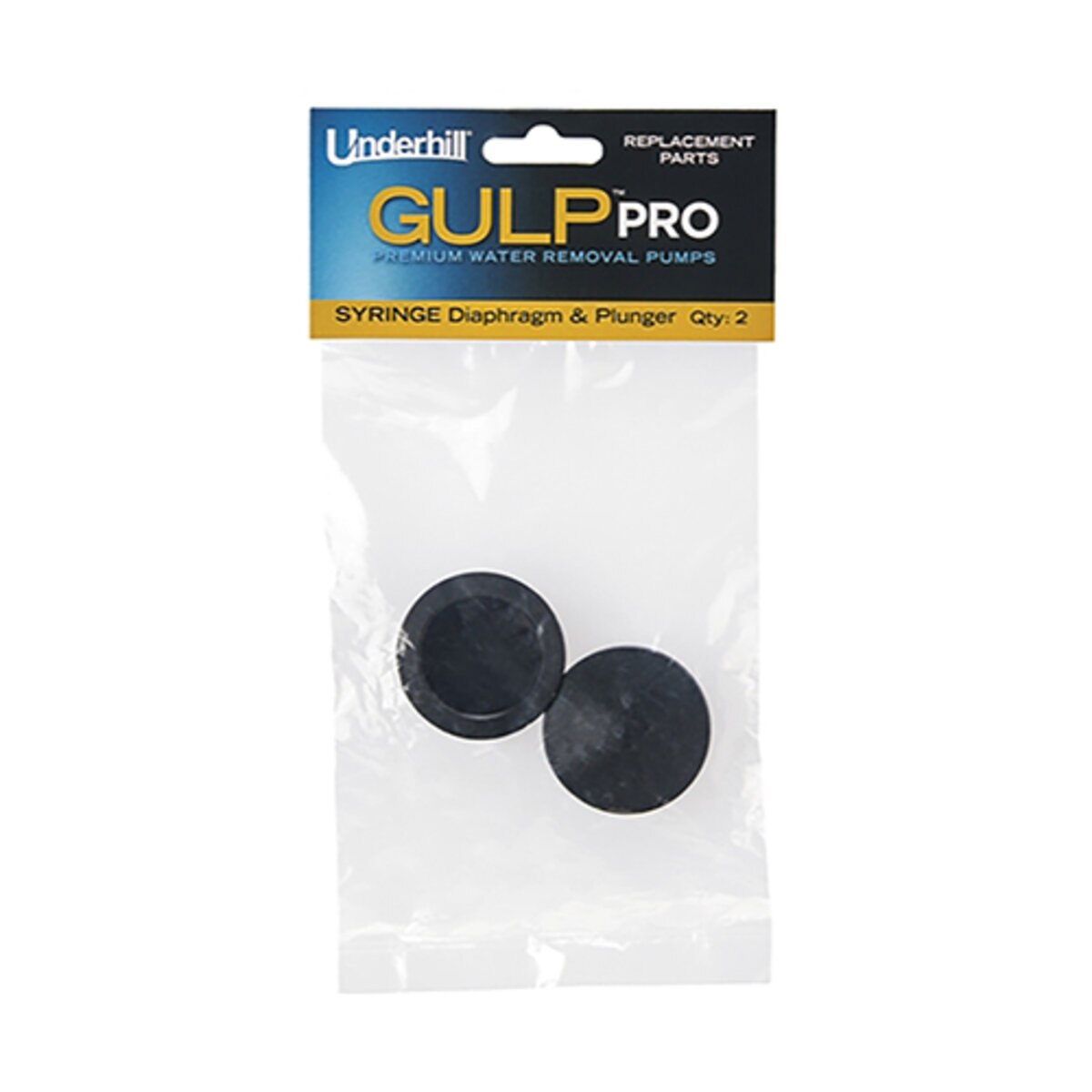 Underhill A-GRPSD Gulp Repair Part Syringe Diaphragm/Plunger 2/pkg.