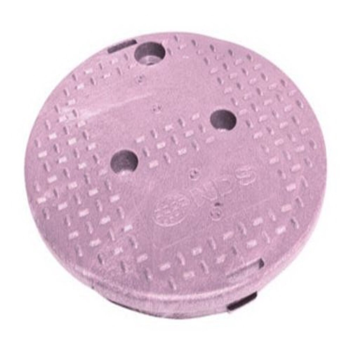 NDS Standard Valve Box Lid Round 10 in. Overlapping Purple Polyethylene RW Lid Only