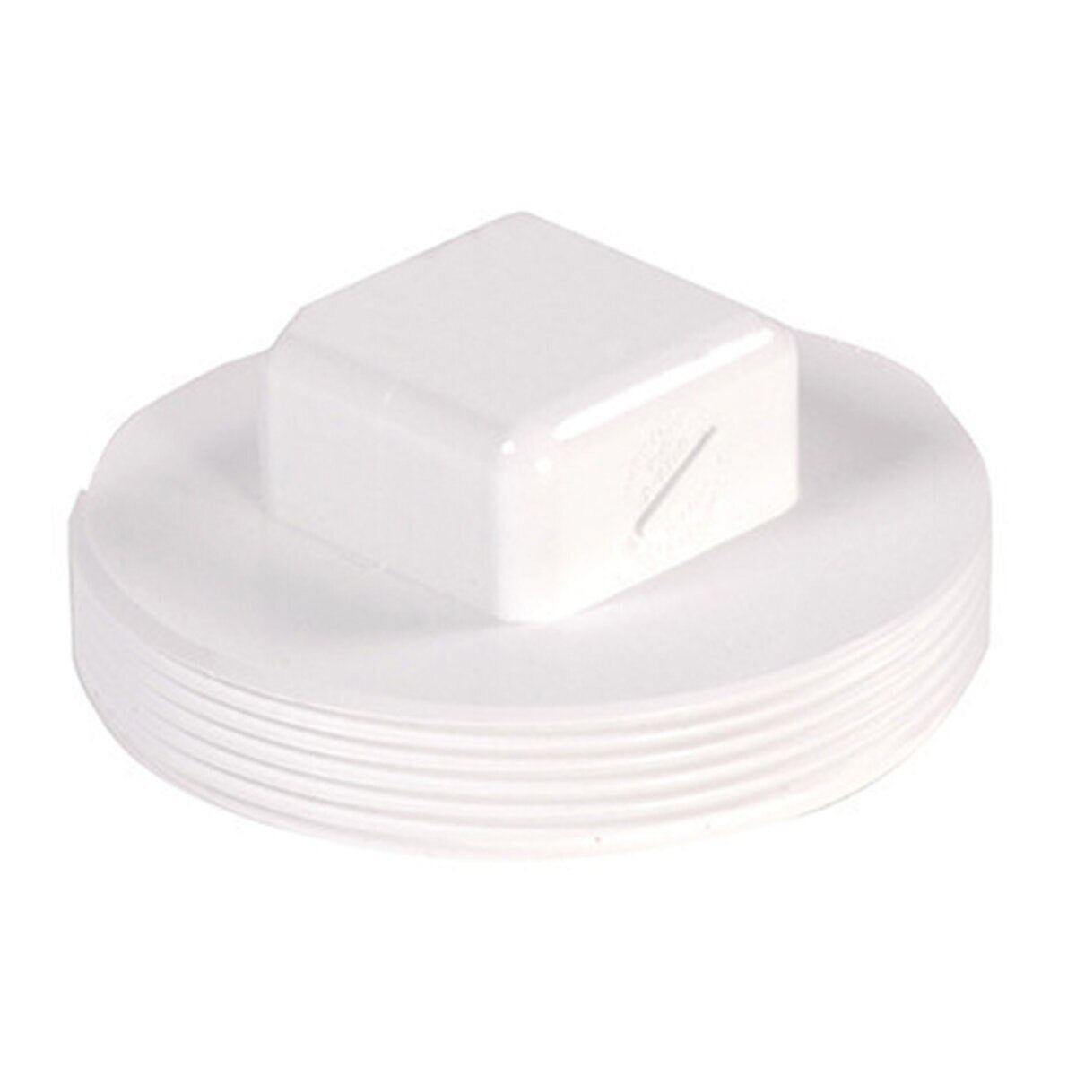 NDS61P8 -NDS PVC S&D Cleanout Plug MPT White 6 in.
