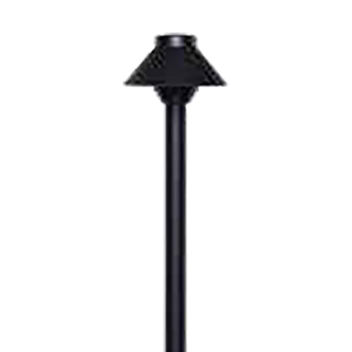 Sollos PSH055-TB-18 Path Light 5.5 in. Straight Hat LED 18 in. Stem Textured Black