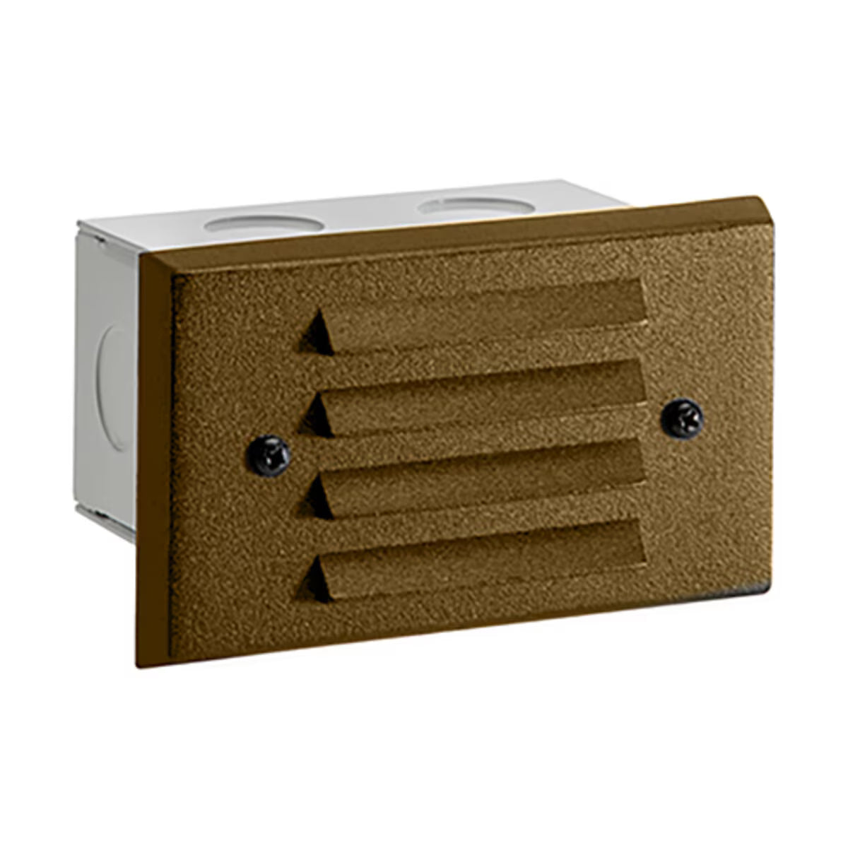 Vista SL-4242-Z-150-W-G4 SL-4242 Louver Step Light Bronze G4 1.5W Step and Wall Mount Aluminum