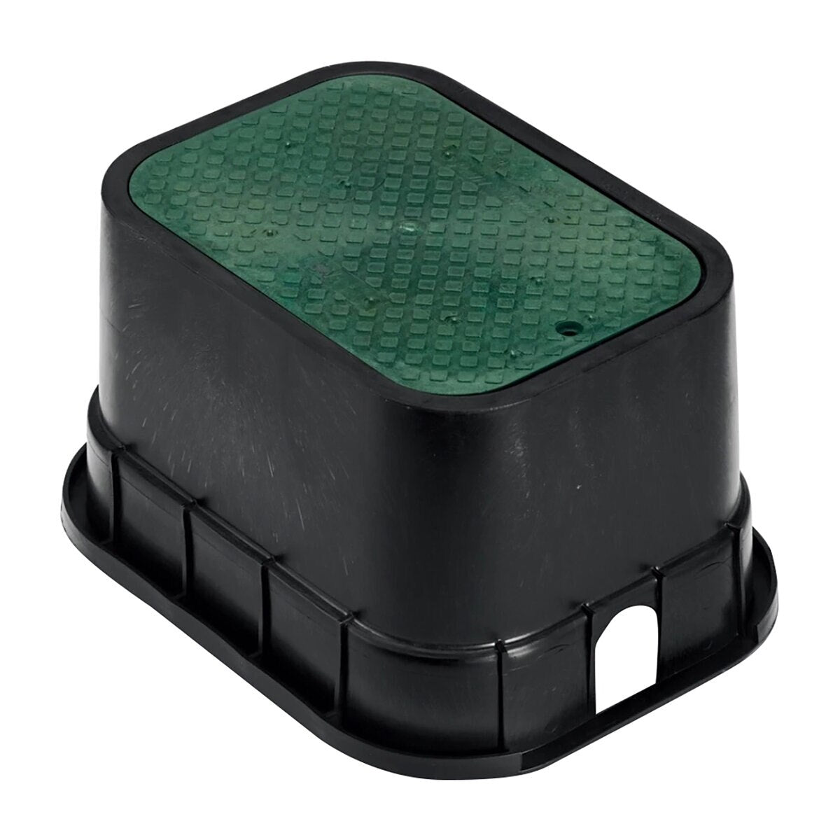 Oldcastle Valve Box Black, Green Plastic 20 in. 14 in. 6 in. Rectangle w/ Lid Drop-In