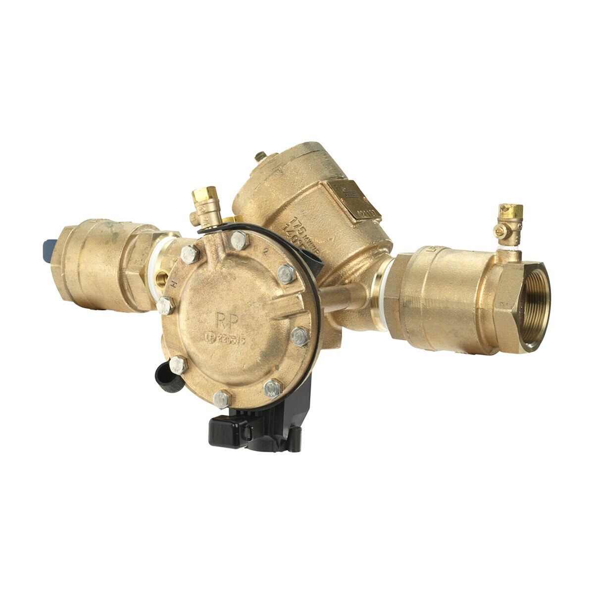 F825HBV FEBCO 825Y Y-Pattern Reduced Pressure Zone Assembly w/ Ball Valves 2 in. Bronze w/ Flood Sensing Capability (Sensing Upgrade Kit Sold Separately) | F825HBV