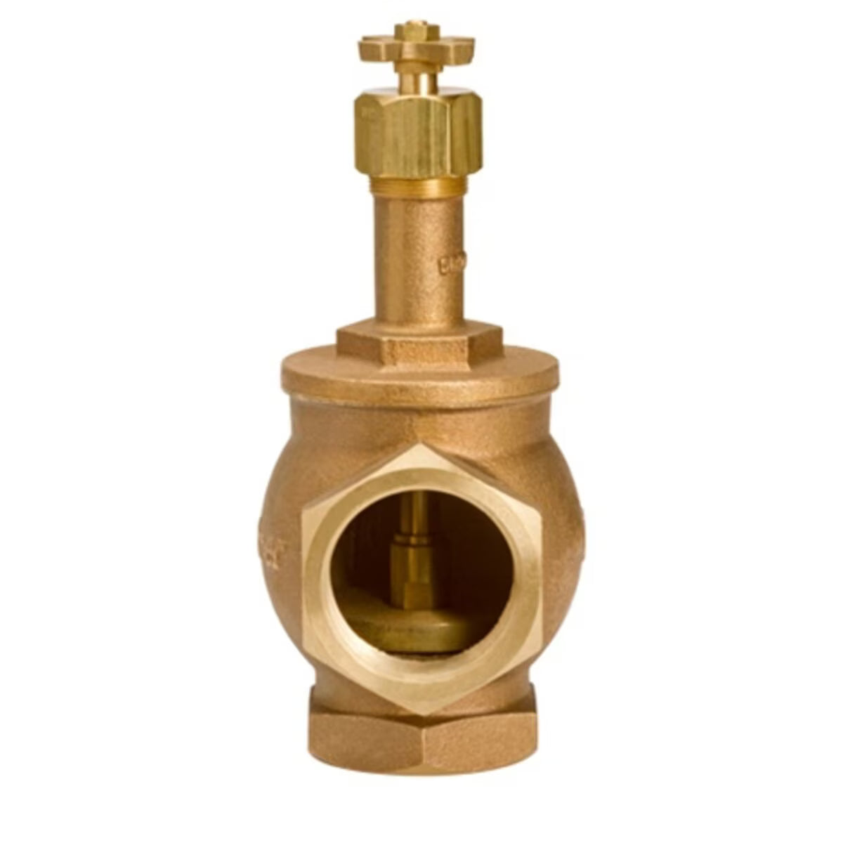 Buckner Angle Valve Brass 1 in. FIPT