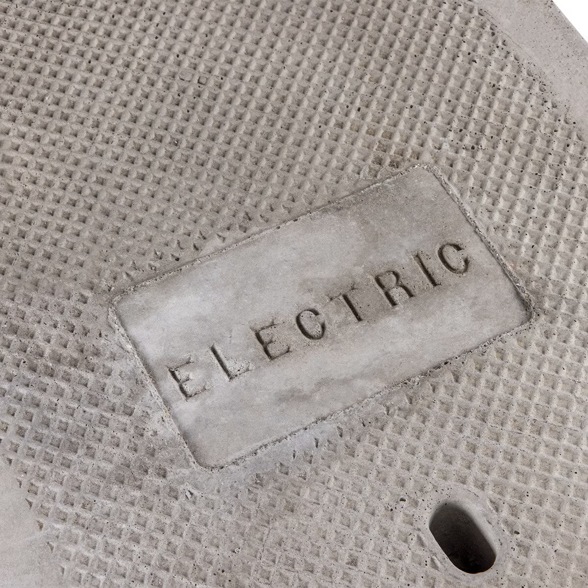 Valve Box Lid With Irrigation Marking, Rectangular B12D D20, 18 in L, 12 in W, 1-3/4 in H, Concrete, Gray