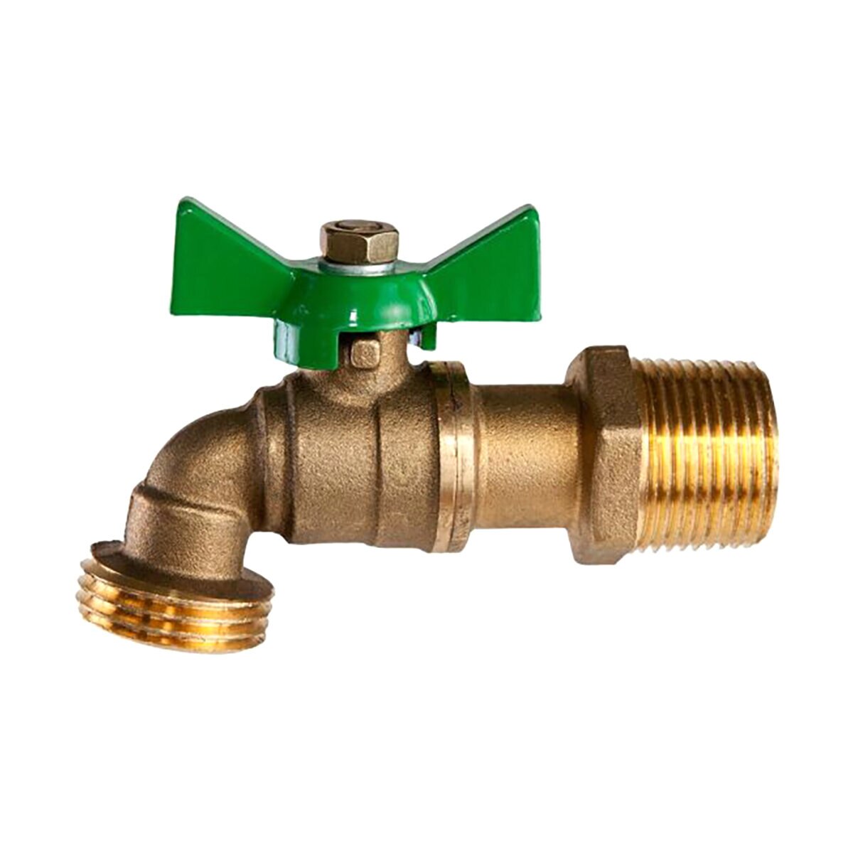 Lead Free Brass MIP 1/4" Turn Hose Bibb 1/2