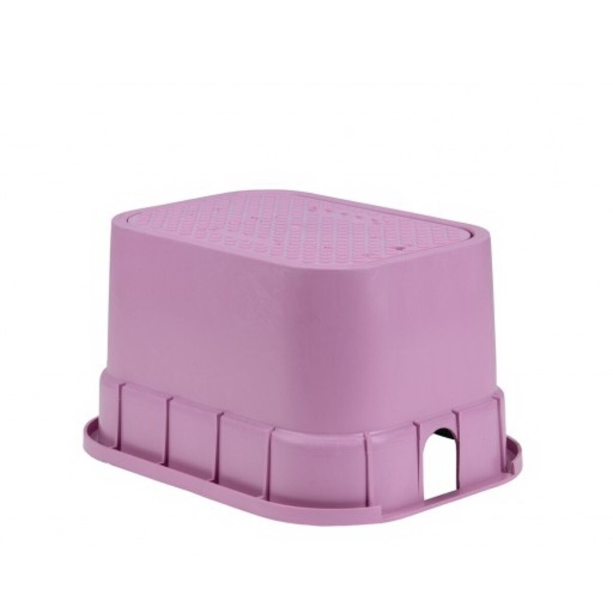 12 in. Standard Purple Body w/ Drop - In Purple Lid (Single Pipe Slots)