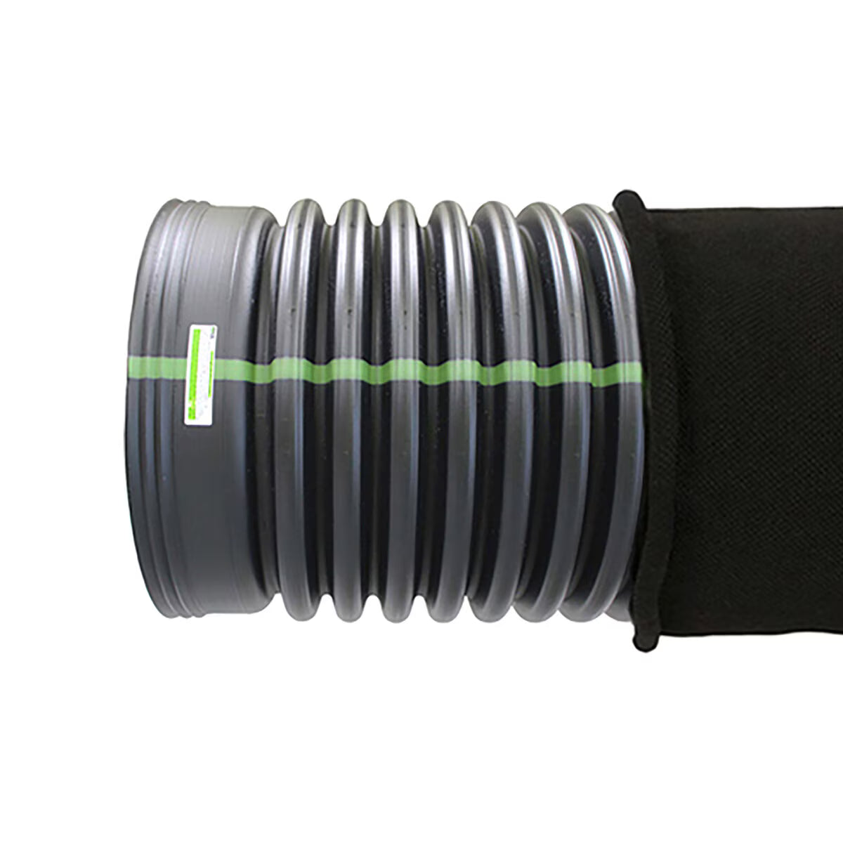 ADS N-12 Perforated Drain Pipe 6 in. w/ Sock 20 ft. Bell End