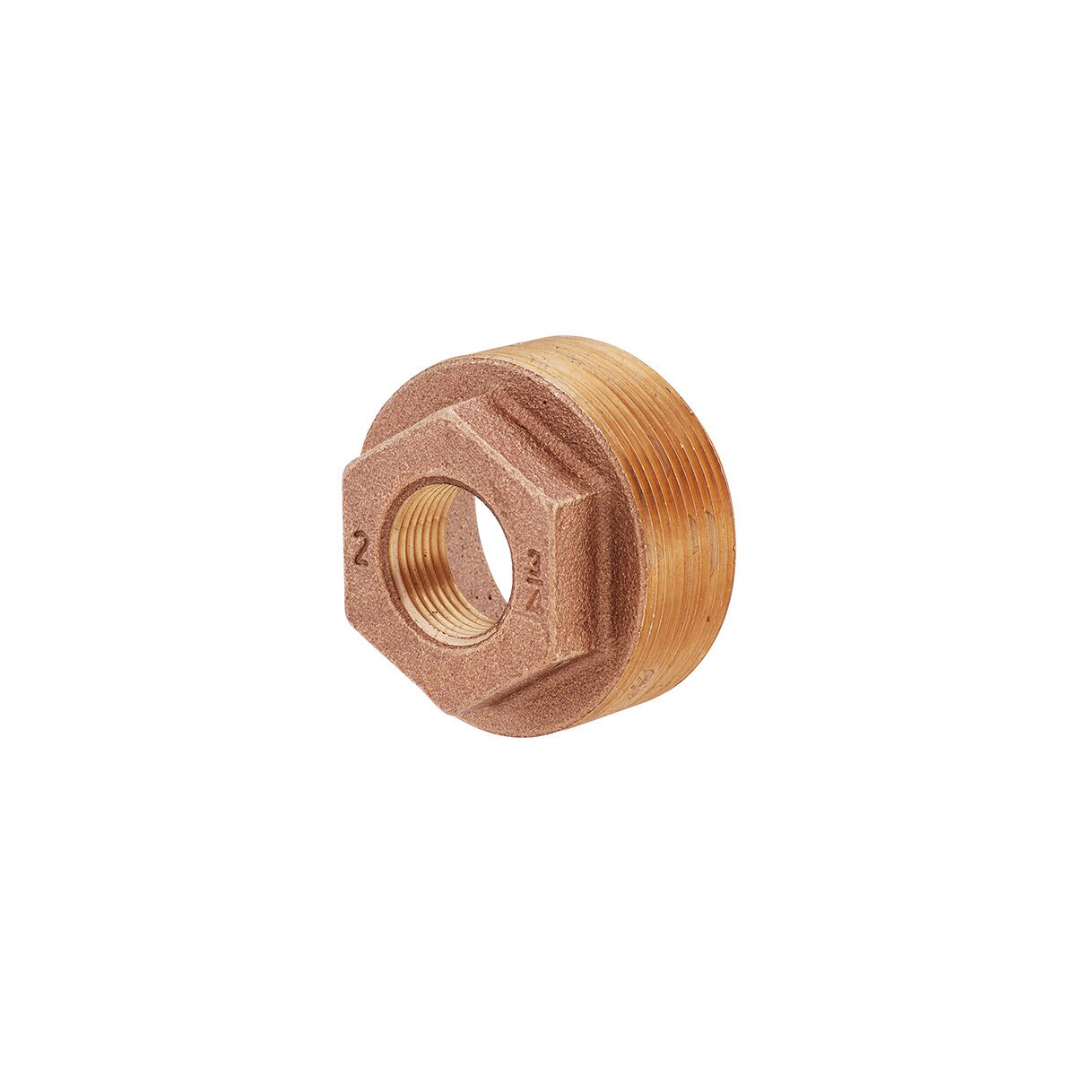 B-BU0807 Bushing Brass 2 in. x 1-1/2 in. Pipe Fitting Fpt Mpt | Matco-Norca