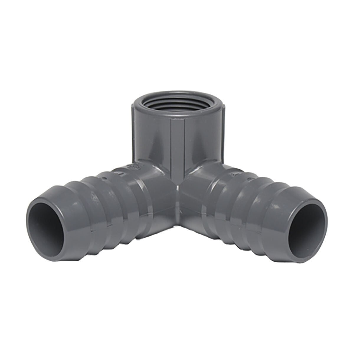 Dura PVC Elbow Side Outlet 1 in. x 1 in. x 3/4 in. 90 Degree