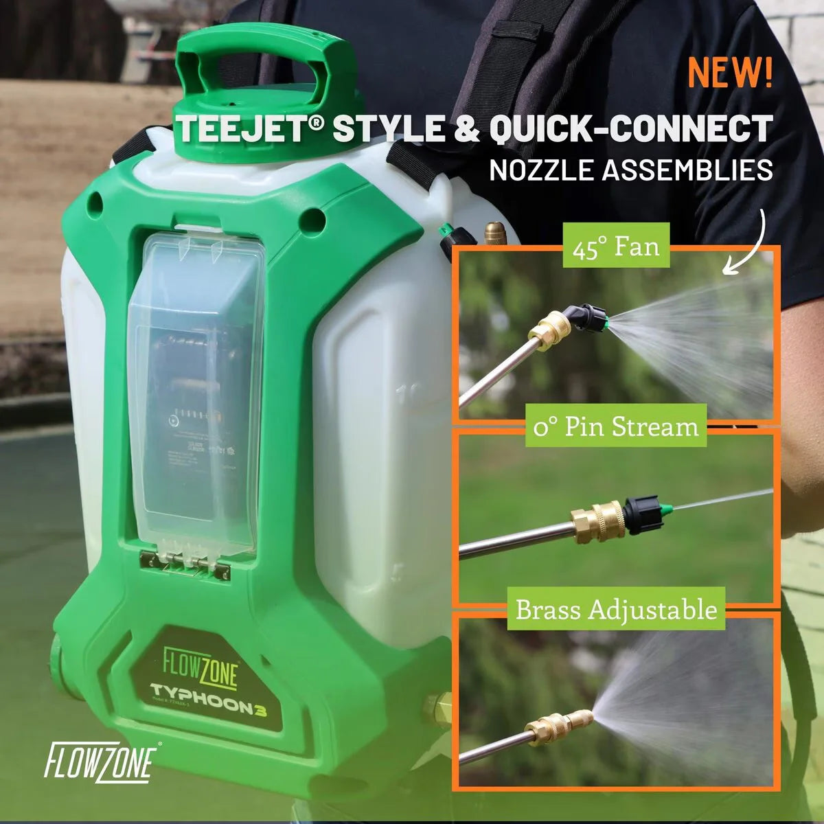 Flowzone Typhoon Variable Pressure Sprayer 3.0 - 4 gal. 18 V | FZVAAK-3