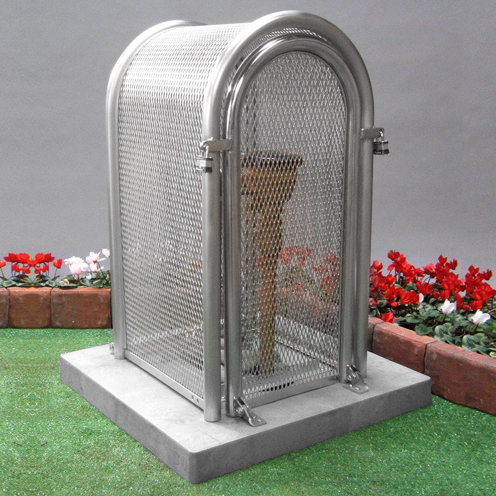 Coast GuardShack 304 Stainless Steel Enclosure (16"W x 30"H x30"L) - Lift off model - Powdercoated Silver