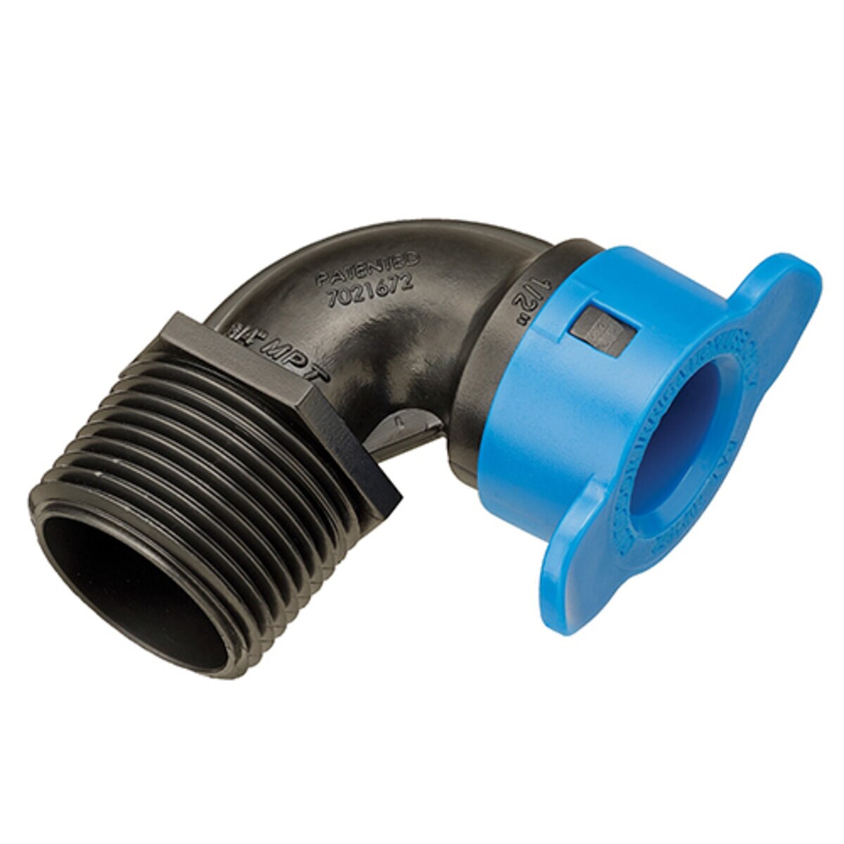 BL410-007 Blu-Lock 90 Degree Elbow 1/2 in. x 3/4 in. BLR x MIPT | Hydro-Rain