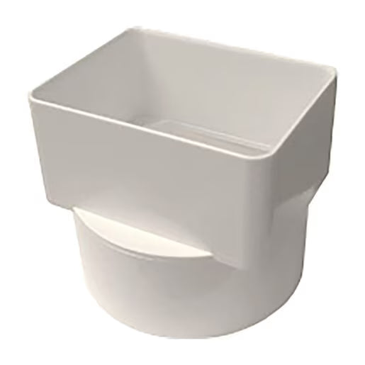 Rafferty Downspout Adapter PVC 2 in. x 3 in. x 4 in.