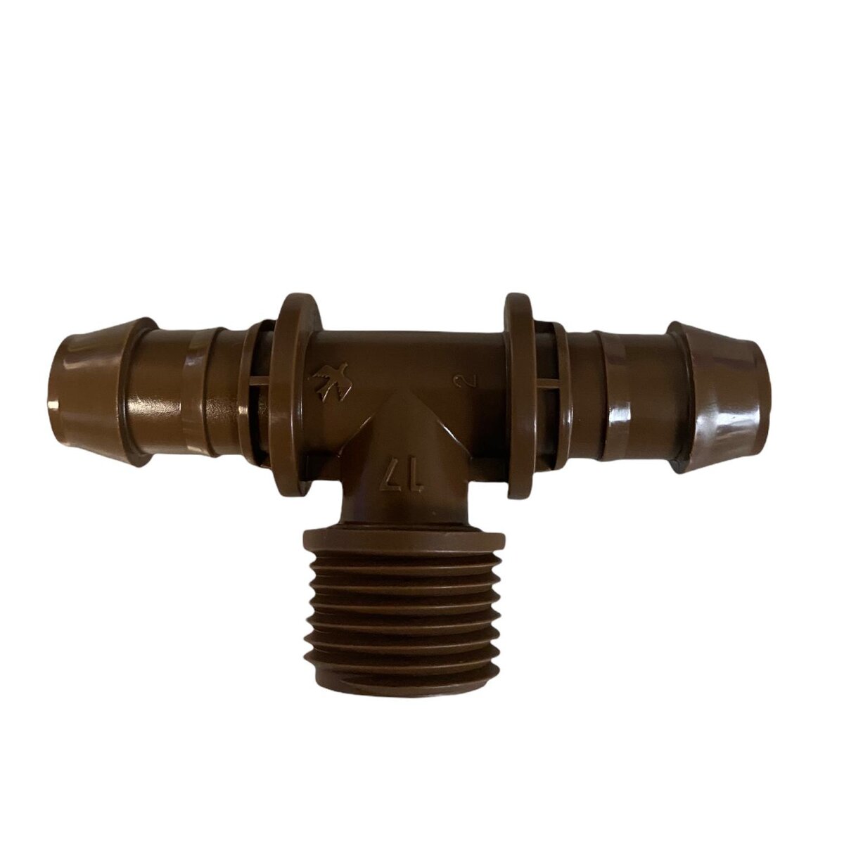 Rain Bird XF Barb Tee Male Adapter 17 mm x 1/2 in. x 17 mm Barb x MIPT x Barb