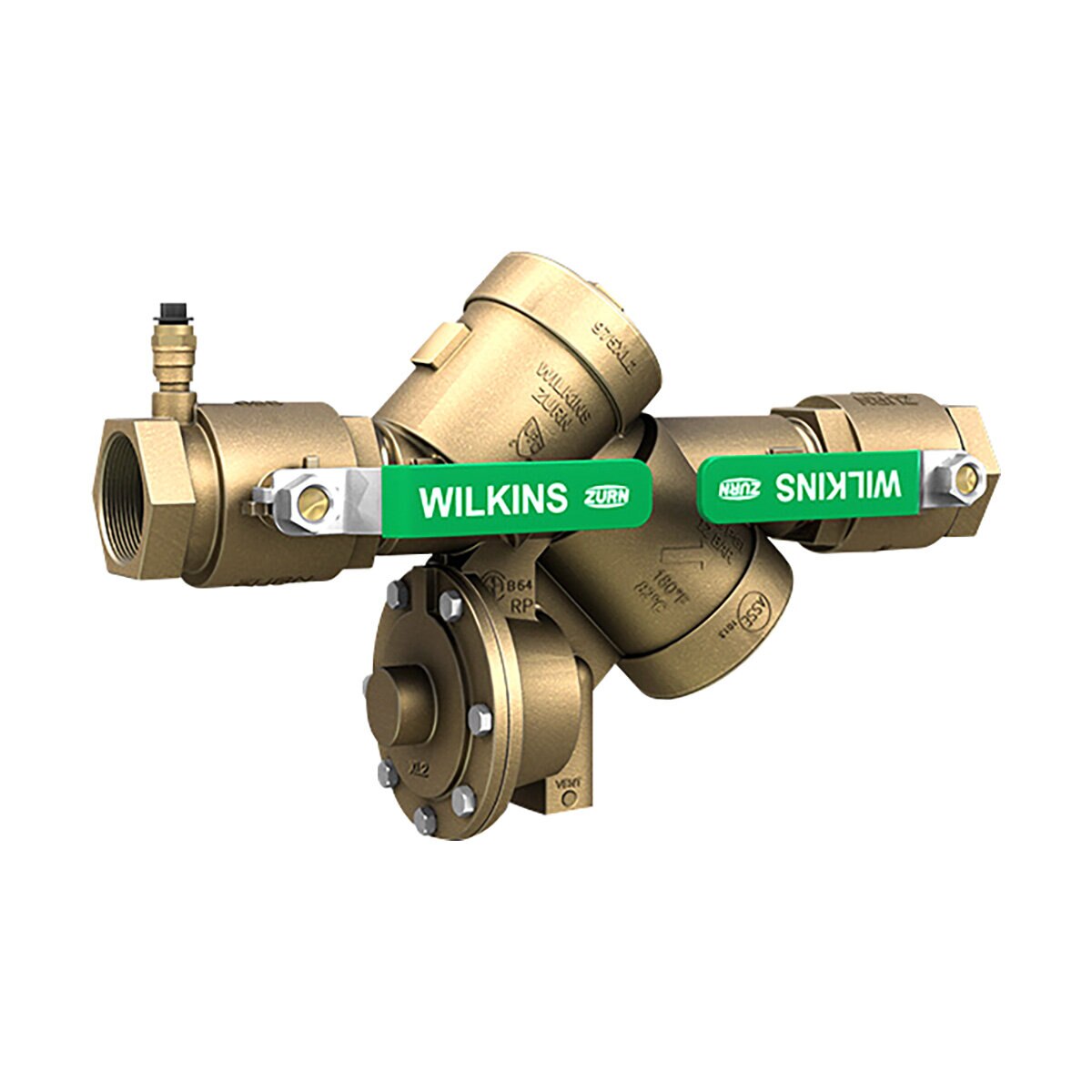 Reduced Pressure Principle Assembly Lead-Free 1 in. FNPT x FNPT Fast Test Cocks | 1-975XL2FT