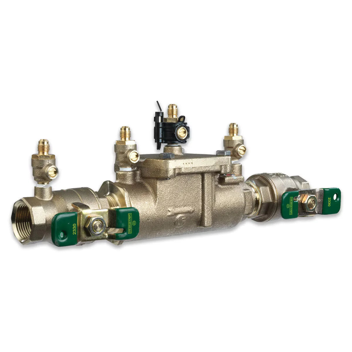 Watts LF007M1 Double Check Assembly w/ Ball Valves 1 in. Lead Free Bronze w/ Freeze Sensing Capability (Sensing Upgrade Kit Sold Separately) | T063232