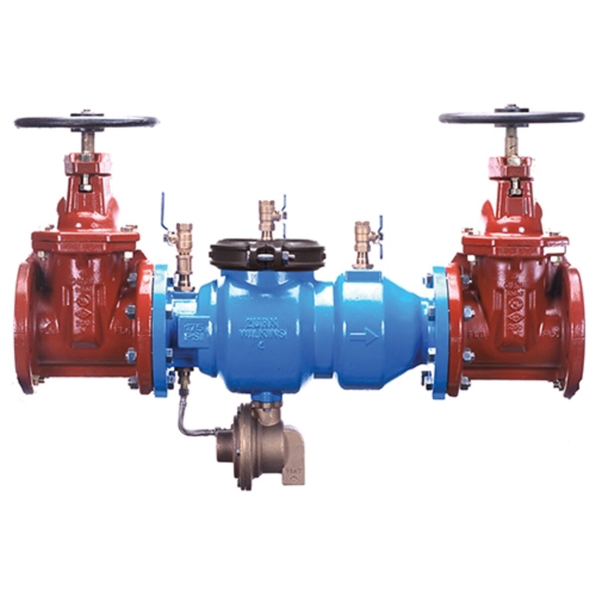 Wilkins 375 Reduced Pressure Principle Assembly 3 in. Lead Free with NRS Gate Valves | 3-375