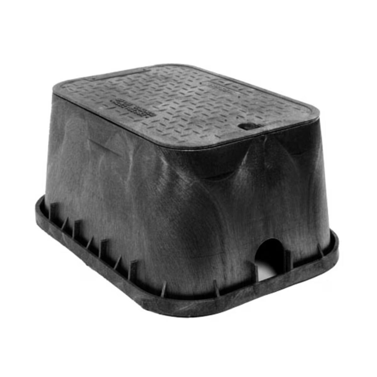 Carson Spec Valve Box Rectangle 12 in. x 20 in. x 12 in.H Black Box/Black Lid Overlapping ICV w/Bolt